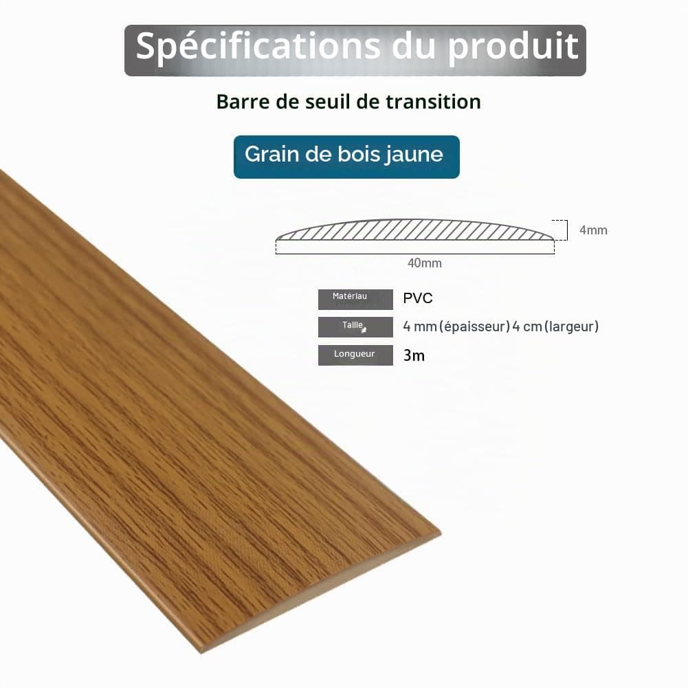 LSGCQ Seuil de porte adhesif barre de seuil bande de transition sol