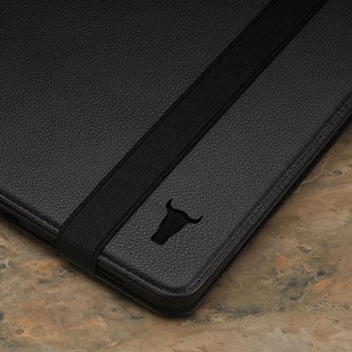 TORRO Coque Compatible avec iPad Pro 13” M4 – Étui en Cuir Véritable pour iPad Pro 13” 2024 avec Bequille et Connectivité Apple Pencil (Noir)
