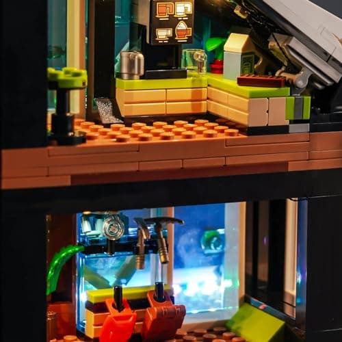 Kit d'éclairage LED pour Centre de Ski et d'escalade Lego 60366 (sans Lego), kit d'éclairage de décoration pour Centre de Ski et d'escalade Lego City, Jouet créatif