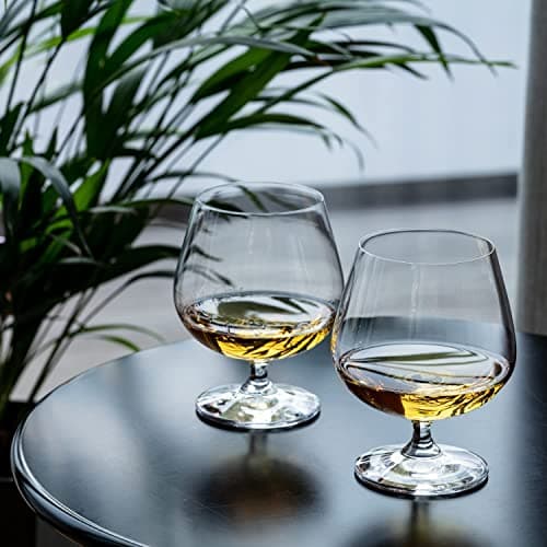Krosno Brandy Cognac Snifter Verres | Ensemble de 6 | 480 ML | Collection de balance| Parfait pour la maison, les restaurants et les fêtes | Va au lave-vaisselle