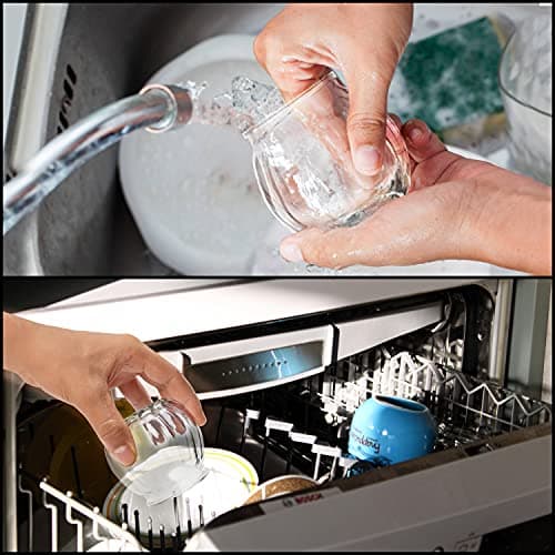 Belle Vous Photophore Verre Transparent pour Bougies Chauffe-Plat avec Ruban Blanc (Lot de 12) - Bougeoir Mariage, Fêtes, Décoration de la Maison, Centres de Table et Cadeaux