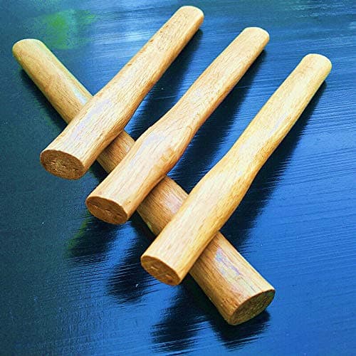 Manche de marteau octogonal en bois - Manche de rechange pour marteau à griffe/club (35 cm)