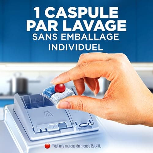 Finish Quantum Infinity Shine Pastilles Lave-Vaisselle, Elimine Les Taches Tenaces, 166 Capsules