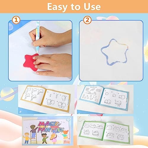 LEcylankEr Tapis Dessin Eau Enfant 120 x 90 CM Aqua Doodle Matte Aqua Tapis de Dessin Adapté Jeux pour Enfants 1 2 3 4 5 6 7 Ans (Licorne)
