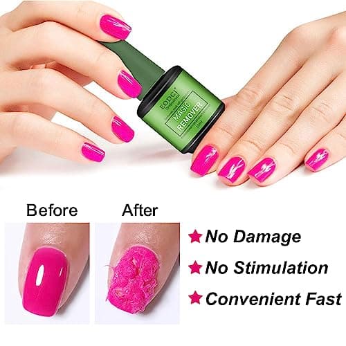 15 ml Magic Remover Semi Permanent, Remover Vernis Semi Permanent,Enlève Facilement et Rapidement le Vernis Gel en 3-5 Minutes, ne Blesse Pas les Ongles