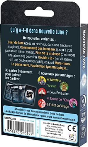 Lot « Loups Garou de Thiercelieux » + Extension Nouvelle Lune + 1 Décapsuleur Blumie (Jeu de Base + Nouvelle Lune)