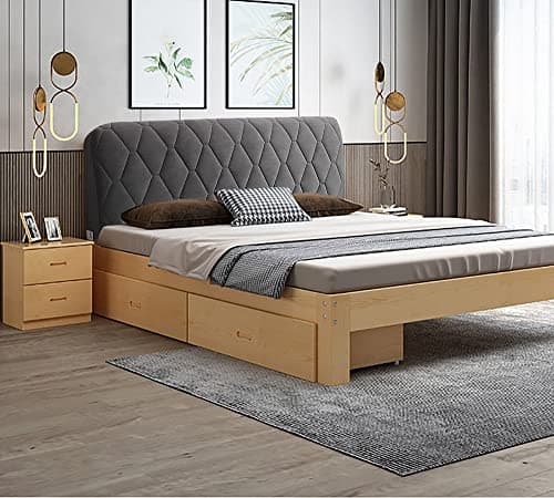 Smingm Housse de Tête de Lit, Couverture de Tête de Lit Protecteur Housse Décorative Chambre à Coucher épaissi Pack Souple Anti-poussière Couvertur Stretch Housse,Gris,160cm(63inch)