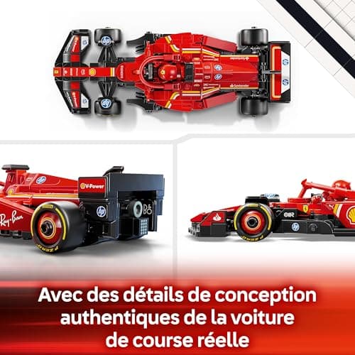 LEGO Speed Champions Voiture F1 Ferrari SF-24 - Jeu de Construction avec véhicule de Course - Inclut minifigurine Collector de Pilote de Formule 1 - Idée Cadeau pour garçon ou Fille 77242