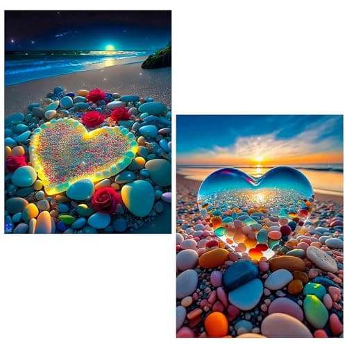 TRUEIN 5D Diamond Art Painting Personnalisé, 30x40cm/12x16in Canevas Kit Complet Adulte Peinture Diamant Artisanat Strass Painting Diamant Painting Stitch pour Adultes, Enfants, Décoration Intérieur