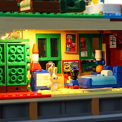 BRIKSMAX Kit d’éclairage à LED pourIDEAS123, Rue Sésame - Compatible avec Lego 21324 Blocs de Construction Modèle- Pas inclure l’Ensemble Lego