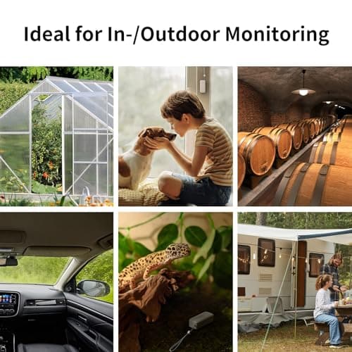 SwitchBot Thermomètre Hygromètre Intérieur Extérieur 3 Pièces, Portée Bluetooth de 120m, Capteur d'Humidité/Dewpoint/VPD/Absolu, Stockage de Données Gratuit à Exporter, 2 Ans de Durée de vie des Piles