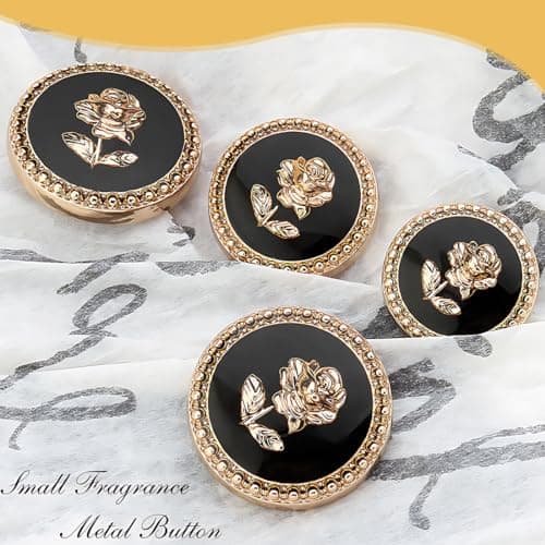 AEIOPRS 10 pcs Boutons Mercerie pour Blazer à Coudre Fantaisie Couvre Bouton Couture de Manchettes Femme Chemise Smoking Perfect Homme Bouton Pantalon pour Capitonnage
