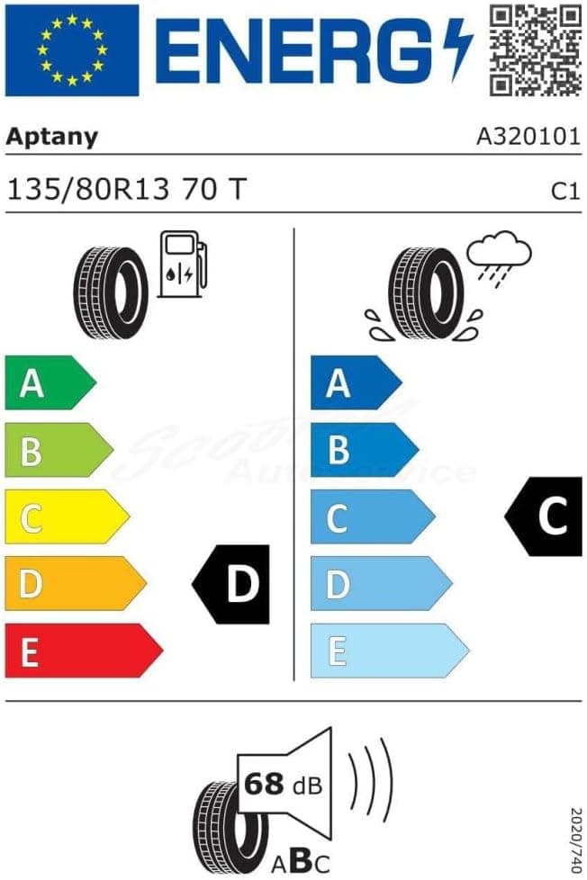 APTANY 135/80 R13 70T Pneu Été