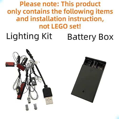 GEAMENT Jeu De Lumières Compatible avec Lego McLaren Senna GTR - Kit D'éclairage LED pour Technic 42123 (Modèle de Bloc Non Inclus)