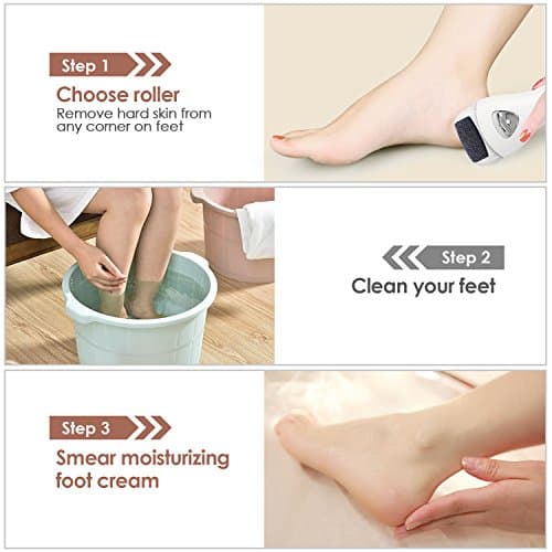 MYCARBON Rapeuse Pieds Pedicure Electrique Professionnel Rechargeable IPX6 Etanche Lime Ponceuse Callosité Corne Peau Morte Lumière LED Couvercle de Protection - BCM-1138