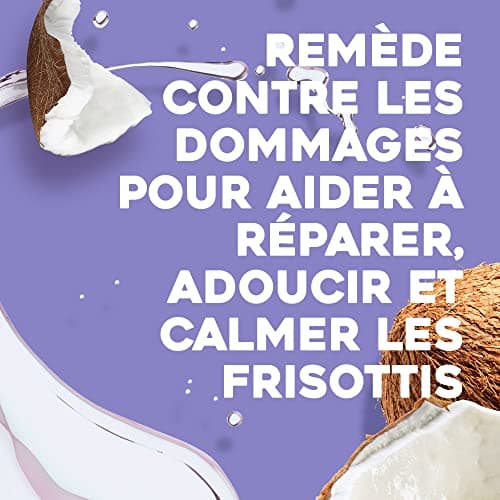 OGX | Shampooing Extra Strength Damage Remedy + Coconut Miracle Oil (flacon de 385 ml) – Shampoing réparateur au lait de coco – Soin pour cheveux secs et abîmés