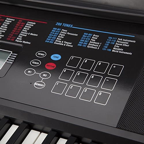 Rockjam 61 Kit Clavier Piano 61 Écouteurs Clés Stand Clavier Banc de Piano Numérique Pédale de Sustain et Simplement L'Application de Piano