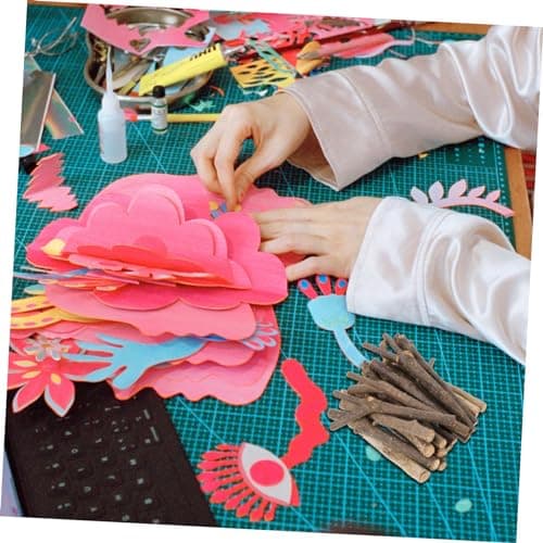 VILLCASE 20 Pièces Pièces De Bois Flotté Bâtons De Bois Accessoires De Bricolage Bâtons De Brindilles Bâtons De Bûches De Bois Bricolage Artisanat Matériel Bâtons De Bois Naturel De