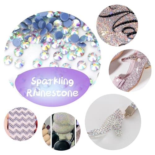 YHMQ DU Hotfix strass en vrac 10,000 cristal Hotfix strass pour artisanat vêtements bricolage décoration ClearAB SS10 2.7-2.9mm