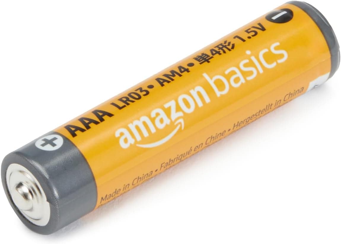 Amazon Basics Lot de 48 piles alcalines haute performance AA et AAA, format économique, 24 piles AA et 24 piles AAA, 1,5 V, durée de conservation de 10 ans