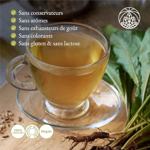 Tisane de feuilles de pissenlit Monte Nativo (300 g) - 100% pure et naturelle, sans additifs - Tisane de feuilles de pissenlit en cadeau - Tisane aromatique - Thé aux fruits - Thé Chaud ou Thé glacé