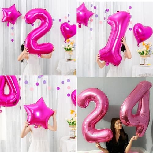 Ballons anniversaire 11 Rose,Ballon 11 ans anniversaire fille,Décoration anniversaire 11 Rose,Ballon 11 ans anniversaire Rose,Décoration fête 11 ans fille,11 ans Topper de Gâteau Rose