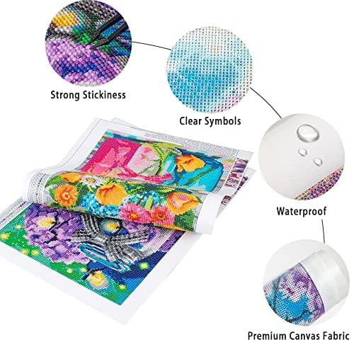 DCIDBEI Diamond Painting Attrape Reve Lot de 4 30x40 cm Peinture par Numéros Attrape Rêves Broderie Diamant Attrape Reves Enfants et Filles Point de croix Mosaïque Diamant Perle Attrape-rêve Adulte