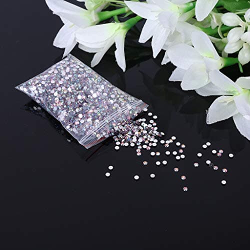 5000pcs Strass Cristal Rond Dos Plat pour Nail Art pour Nail Art
