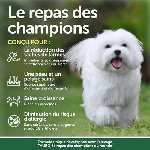 Nature's Protection Superior Care Croquettes Complètes pour Chien Junior (de 3 à 12 Mois) Toutes Races à Poil Blanc (Maltese, Bichon Frise etc.) I sans Céréales I Saumon, 1.5 kg