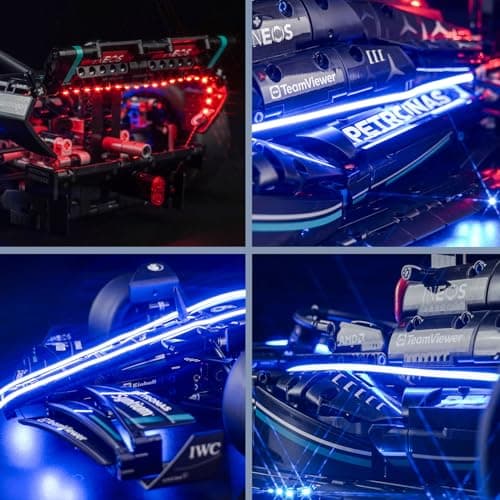 Kit d'éclairage LED avec télécommande pour Lego 42171 Mercedes-AMG F1 W14 E Performance (pas Lego), kit d'éclairage LED pour Lego Technic Mercedes-AMG F1 W14 E Performance Jouet créatif