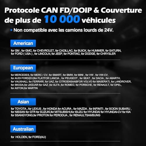 XTOOL InPlus IP616 OBD2 Valise Diagnostic Auto, OBD2 Diagnostic Voiture, 31+ Service, Remise à zéro Huile/ABS/DPF/TPMS, Codage des Injecteurs, Programmation des clés, Mise à Jour à Vie