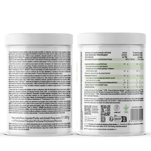 Weider Vegan Protein (300g) Goût Choco-Brownie, Protéines 100% Vegetal 21g/dose, Pois (Isolat Pisane) & Riz, Avec Vitamine B12 & Stevia, Sans Gluten, Sans Sucre, Emballage 50% Recyclé, 100% Recyclable