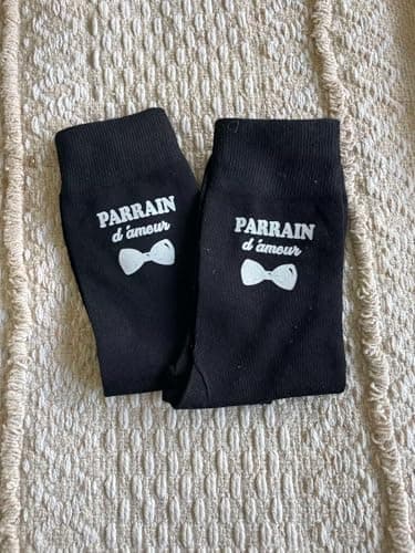 Chaussette personnalisée parrain d'amour/cadeau parrain personnalisé/cadeau noël parrain personnalisé/cadeau anniversaire parrain/