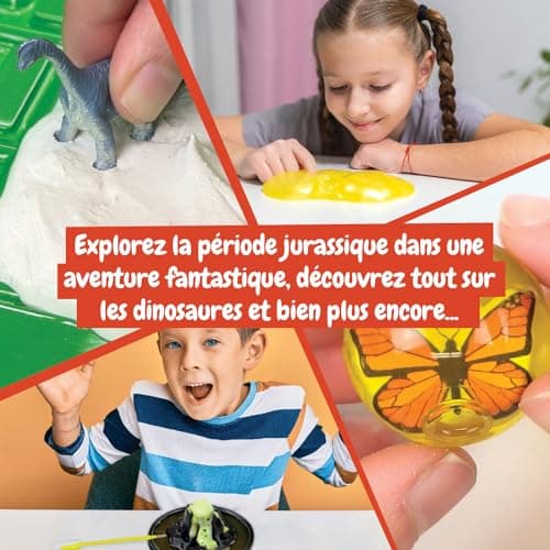 Science4you Explorateur de Jurassic World - Jeu Dinosaure + Kit Science, Jouet de Dinosaure avec 24+ Expériences pour Enfants, Cadeau pour Garçon et Fille 4 5 6+ Ans