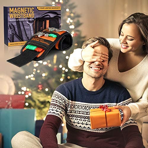 Cadeau Homme Original Bricolage Outillage - Idee Cadeau Homme Noel Gadget Insolite Utile Outil Multifonction, Cadeaux Papa Noel Bracelet Magnetique Homme, Cadeau Saint Valentin, Cadeau Fete des Peres