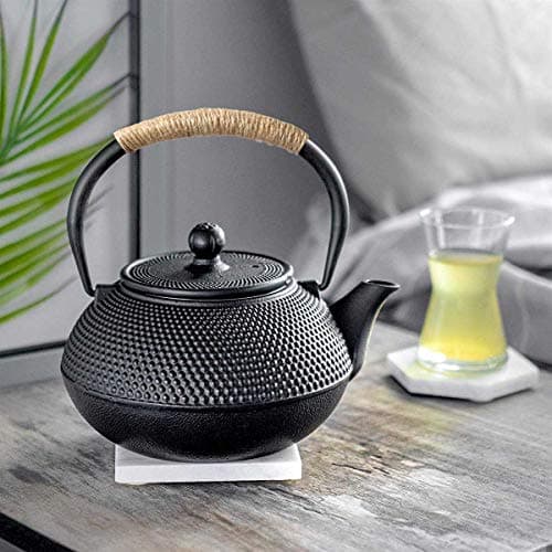 Sharemee - Théière en Fonte Avec Infuseur à Thé en Acier Inoxydable 600ml/20oz