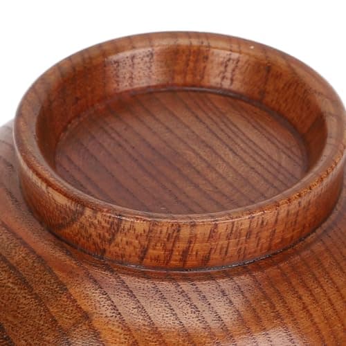 Sonew Bol de Rasage en Bois, Tasse de Savon à Large Bouche, Bol de Crème Moussante pour Barbe, Outil de Nettoyage du Visage pour Hommes et Pères