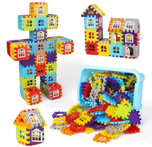 HNBTX kit Construction cabane Enfant,Jeu de Construction,cabane a Construire pour Enfant,Construction Enfant,Jouet de Construction pour Enfants,Jeux de Construction 3 4 5 6 7 Ans(150pcs
