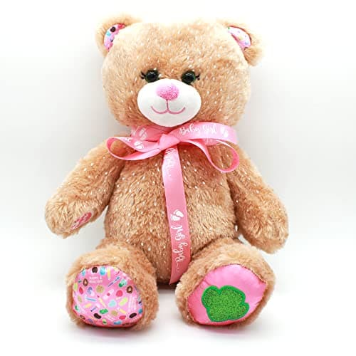 OMISS - Ruban BABY GIRL en satin pour décoration - Largeur 19 mm - Idéal pour naissance, baby shower et anniversaire