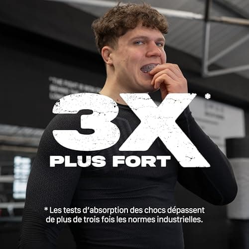 SafeJawz Sport Protège-dents Intro Séries. Protection intégrale pour Tous Les Sports, notamment Le Rugby, MMA, Hockey, Judo, Karate, Les Arts Martiaux et la Boxe (Erwachsene (12+ Jahre), Transparent)