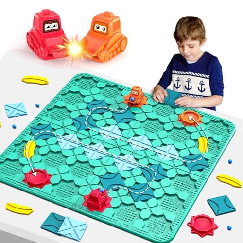 fygurso Jeux logiques de Construction de Routes pour Enfants, Grands Jeux de Plateau STEM de Puzzles, Labyrinthe Jeu de société, Jouets éducatifs Montessori, Cadeaux d'anniversaire pour Les 4-8 Ans