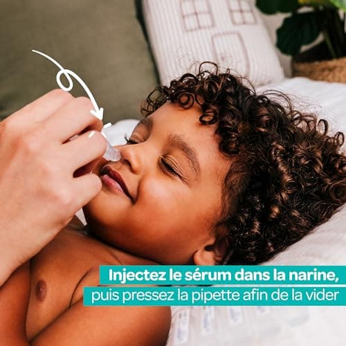 BIOLANE - Lot de 3 Sérum Physiologique - Bébé - Nettoie le nez et les yeux - Dès la naissance - Embout rond sécurité - 90 Unidoses - Fabriqué en France