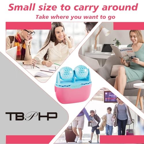 TBPHP Ice Roller Pour Massage Du visage yeux masseur Cadeau pour femme Rouleau de massage Poches (Bleu)