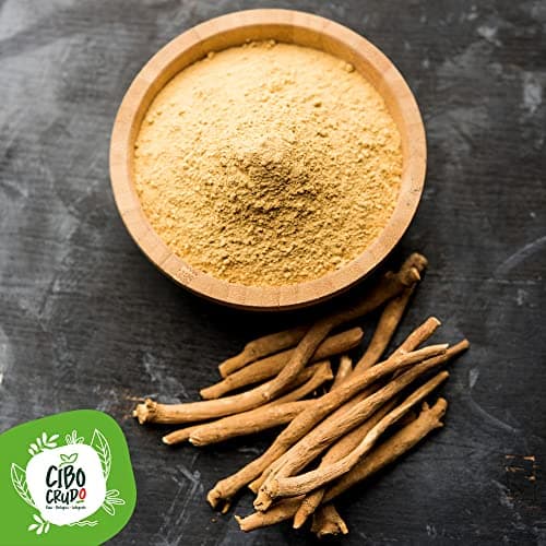 Ashwagandha Bio Poudre - 200g. Appelé Ginseng Indien Withania Somnifera ou Cerise d'Hiver. Racine d'Ashwaganda en Poudre. Ayurveda Naturel sans Additifs Riches en Fibres Même pour les Tisanes.