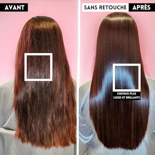 M&F Paris - B.TOX Capillaire Professionnel, Masque à la Kératine, Argan, Acide hyaluronique, Sans Sulfates, Parabènes Formol, Masque Hydratant, Réparateur, Lissant, Soin Tous Types de Cheveux, 1000 ml