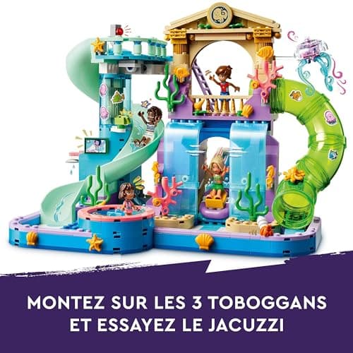 LEGO Friends Le Parc Aquatique de Heartlake City - Set de Construction - Jeu Créatif pour Les Enfants dès 8 Ans - Inclut 3 Mini-poupées, Une Micro-poupée, 3 Toboggans et Un Jacuzzi 42630