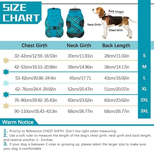 Manteau d'hiver pour Chien, Veste ImperméAble pour Chien, Veste d'hiver Chaude avec Doublure en Polaire, Manteau RéFlecteur Ajustable Et Confortable avec Trou pour Harnais pour Petits Et Moyens Chien