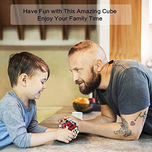 Vdealen Lot de 3 Magiques de la Collection Speed Cube – Pyraminx, Megaminx, Miroir 3x3x3cm (Dorée)