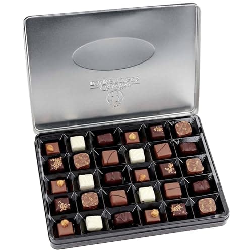 Chevaliers d'Argouges - Assortiment de chocolats noir, lait, blanc - Coffret cadeau prestige - 300g