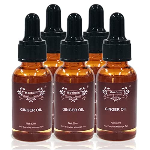Huile de Massage, Huile de Gingembre, Huile de Massage de Drainage Lymphatique, Essentielle Huile pour Réchauffer, Détendre, Masser, Huile de Massage pour Soulager des Douleurs Articulaires